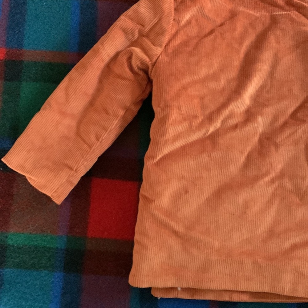 Hanna Andersson fox jacket Sherpa lined corduroy orange brown - Picture 15 of 16